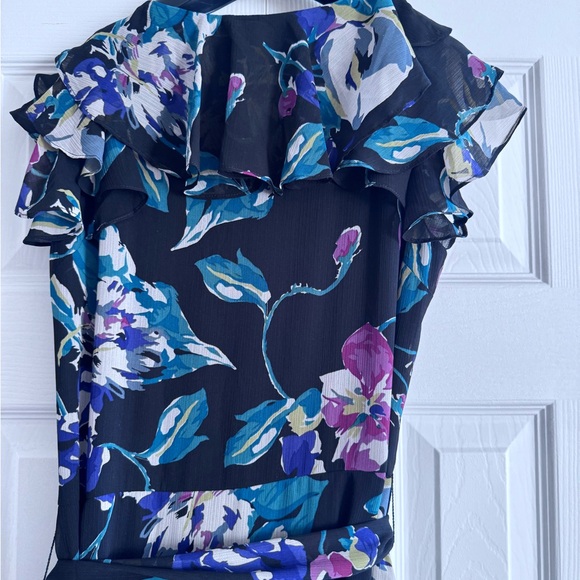 NWT Ralph Lauren maxi chiffon georgette floral summer dress - Picture 6 of 10
